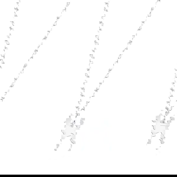 Canaan Dog Silhouette Silver Necklace - Personalised - MYLEE London