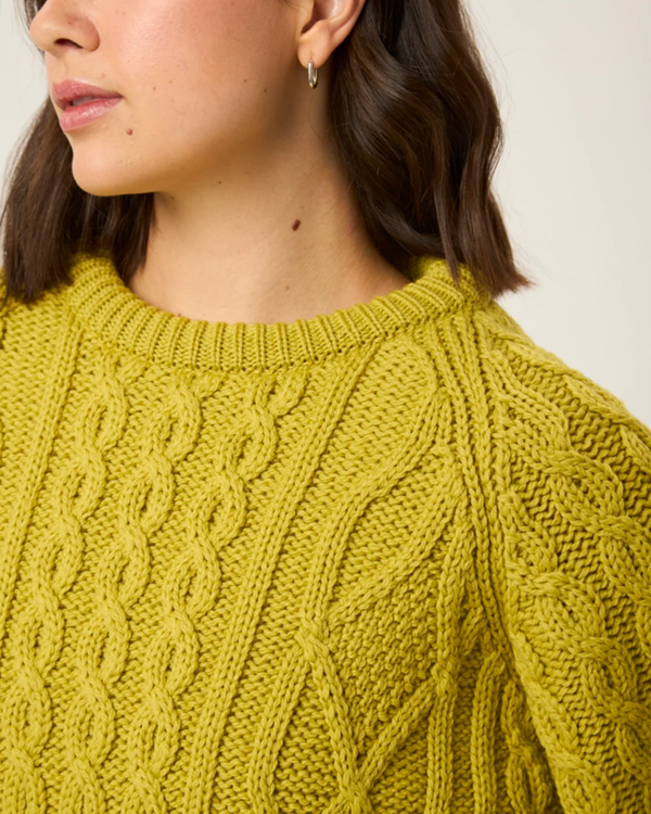 Peregrine Beckett Cable Knit Crew Jumper