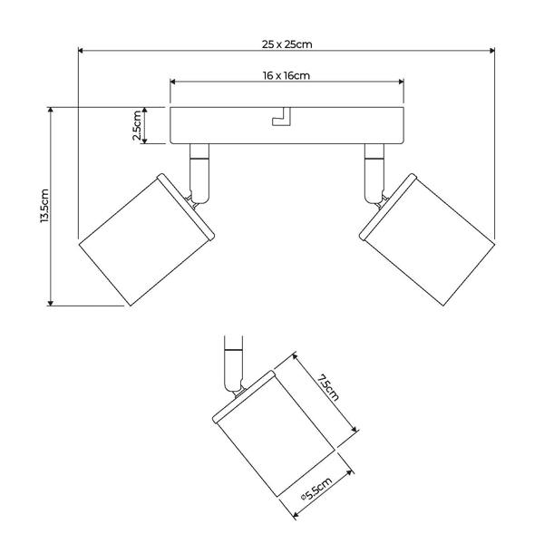 Pagazzi Lighting Talbot 4-Light Brushed Nickel Spot Plate