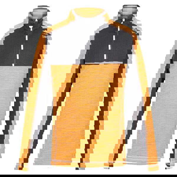 Regatta Childrens/Kids Hewley Recycled Half Zip Fleece Top - Apricot Crush/Seal Grey