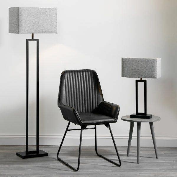 Pagazzi Lighting Walsten Black Floor Lamp