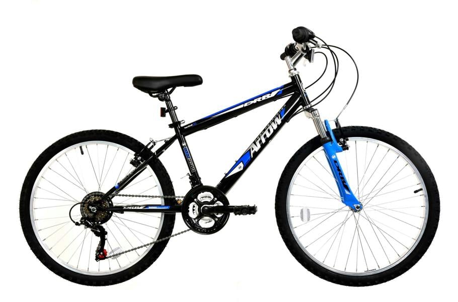 Dallingridge Arrow Boys Hardtail Mountain Bike, 24" Wheel - Black/Blue