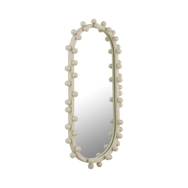 Furniture Edit Bubbles Ivory Oval Wall Mirror