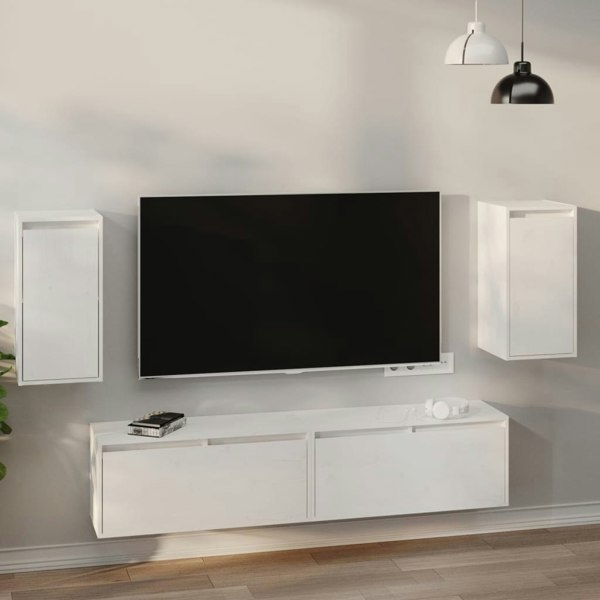 Berkfield Wall Cabinets 2 pcs White 30x30x60 cm Solid Wood Pine