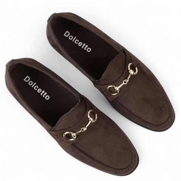 Dolcetto Men's Suede Moccasin Leather Lined Loafers