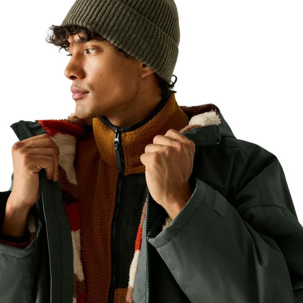 Regatta Unisex Adult Abstract Mountain Waterproof Changing Robe - Iron - 