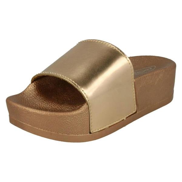 Spot On Ladies Spot On Open Toe Sandals