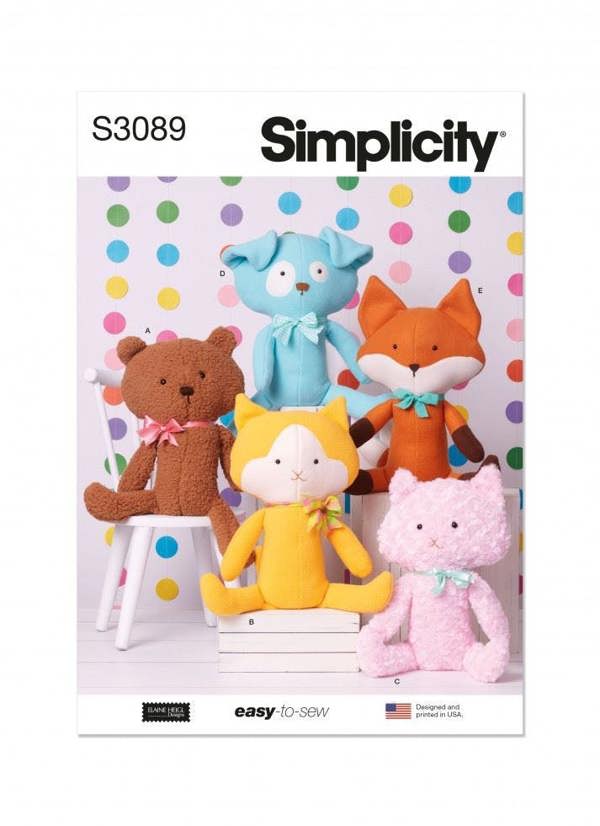 Simplicity Sewing Pattern 3089, Toys OS (One Size) - Easy
