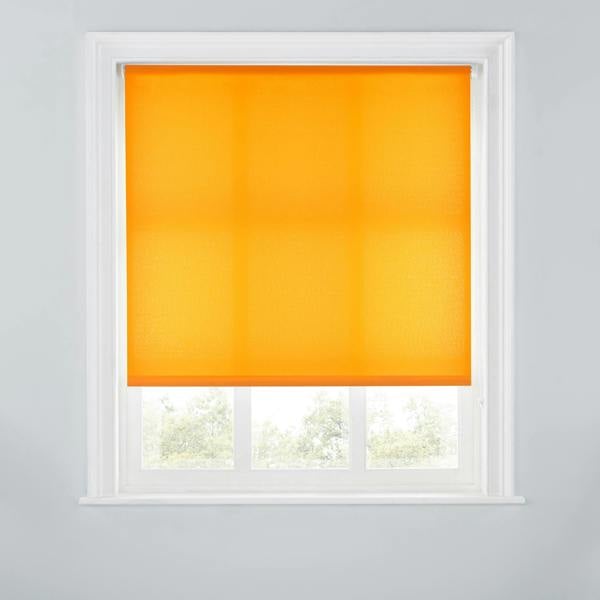 A.Unique Home Trimmable Daylight Roller Blind - 2FT - ORANGE - 60cm(W) x 170cm(L)