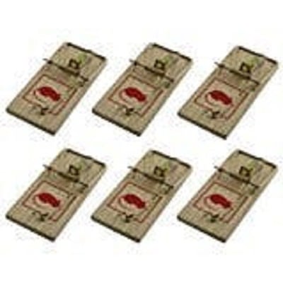 Brand New Wooden Traditional 12 Pc Of Reusable Mouse Trap / Mice Killer - No Poison Necessary - Easy To Use And Reusable - Keep Away From Children