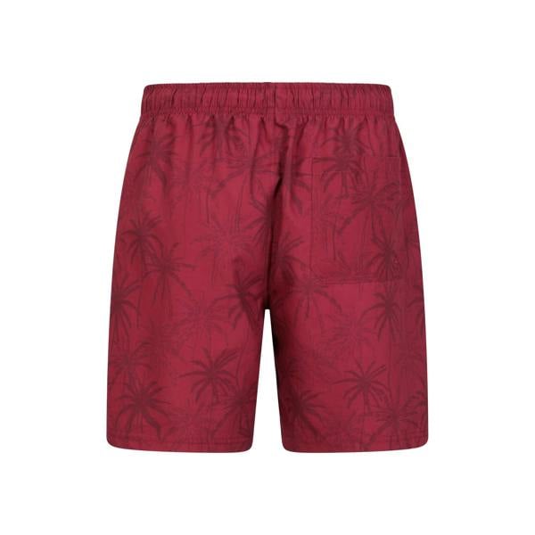 Mountain Warehouse Mens Aruba Swim Shorts (Pack of 2) - Burgundy - 