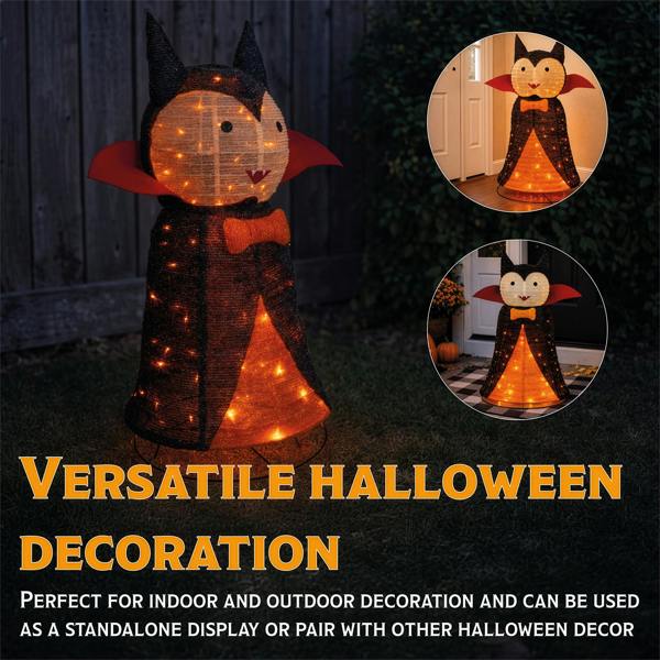 Fxlab Pop-Up 80L Orange LED Foldable Vampire Outdoor Halloween