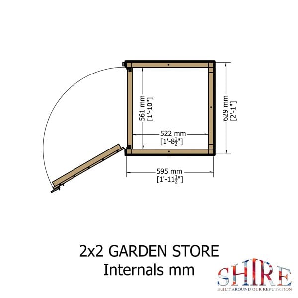 Shire Garden Store Shiplap 2x2 - Best Shed