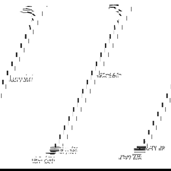 Emitto LED Floor Lamp Dimmable Standing Reading Light Remote Control Black 12W