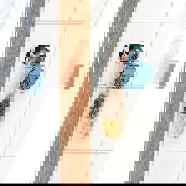 BESLAGSBODEN Chrome Stainless Steel Double Towel Hook (96 x 48mm) Self Adhesive Bathroom Wall Mounted