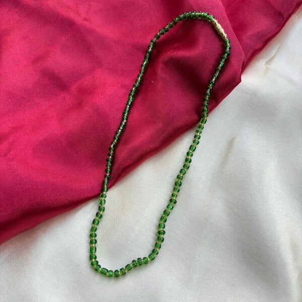 The Colourful Aura Green Crystal Quartz Tassel Mala Necklace