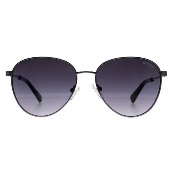 Guess Sunglasses GU8257 08B Shiny Gunmetal Smoke Gradient