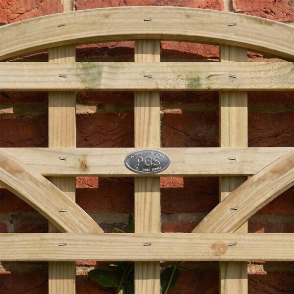 Premier Garden Supplies Privacy Triple Dome Top Fence Panel Topper 6ft x 1-5ft Garden Trellis Decorative Cloud Top Lattice Pergola Balcony Patio - Wood - 3, 4 or 5