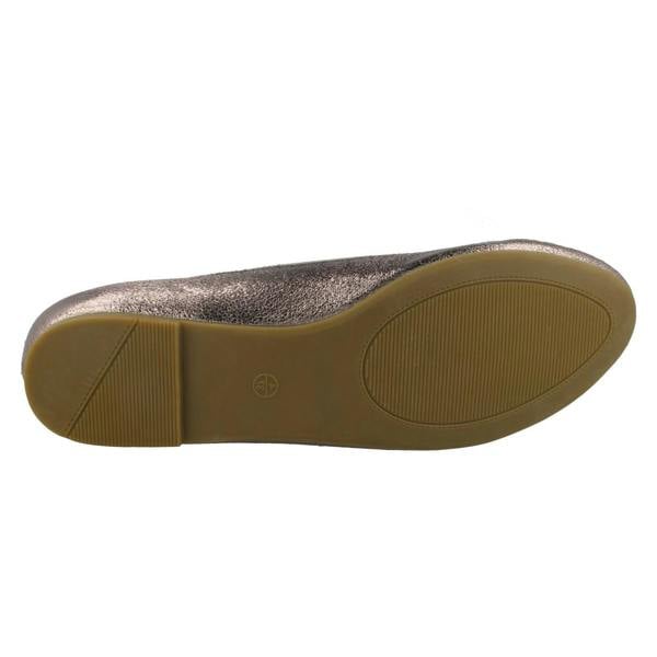 Spot On Ladies Spot On Flat Ballerinas With Tassel Bow Trim