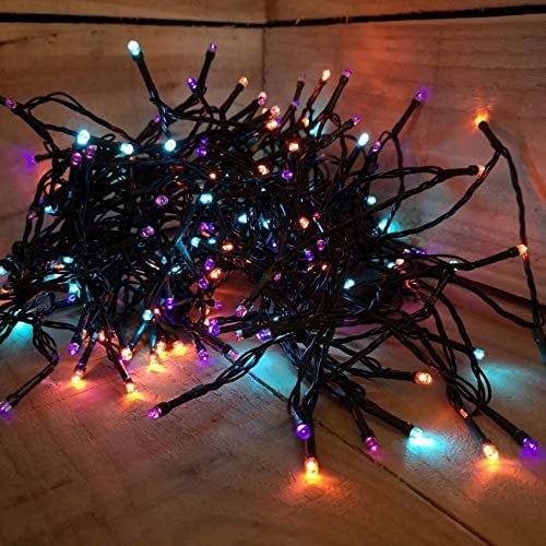 Samuel Alexander 20m Multi Function Battery Operated Rainbow LED Fairy Lights Christmas Decoration with Timer
