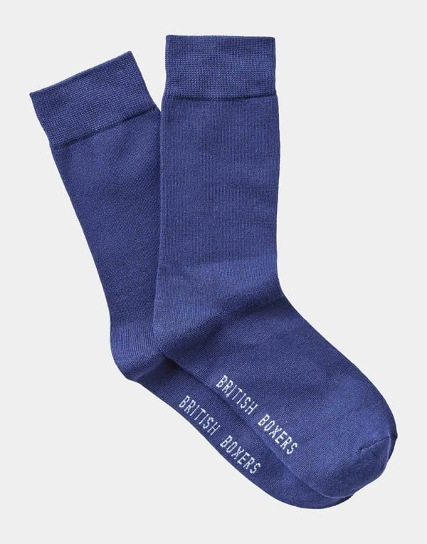 British Boxers Men's Three-Pair Bamboo Sock Gift Box – Melange