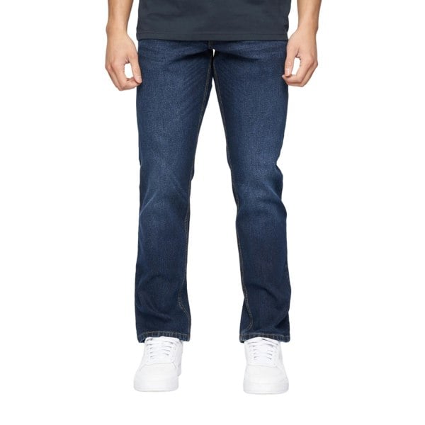 Crosshatch Mens Chas Straight Jeans - Dark Wash