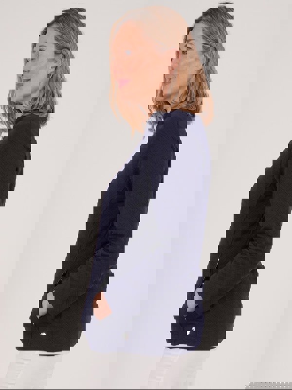 PennyPlain Quilt 1/2 Zip Top - Navy