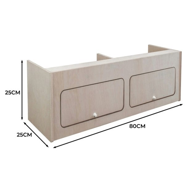 Monstershop Overhead Camper Cabinet – 80cm x 25cm x 25cm