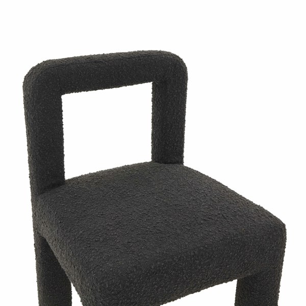 Furniture Edit Hazel Black Boucle Dining Chair