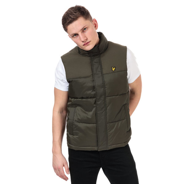 Lyle & Scott Trek Green Wadded Gilet - Green