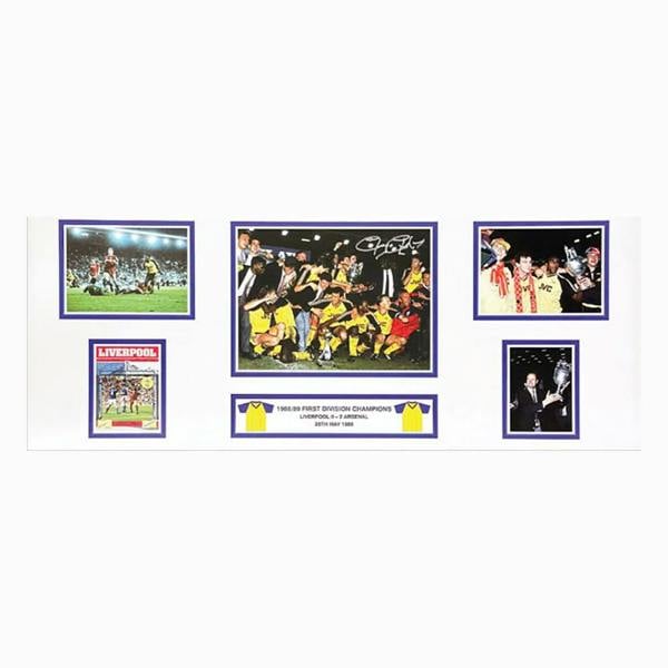 George Graham signed 1989 Arsenal Champions storyboard.
