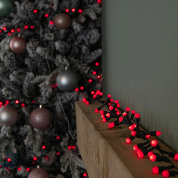 Samuel Alexander 300 Christmas Berry String Lights in Red with Multi-Action LEDs