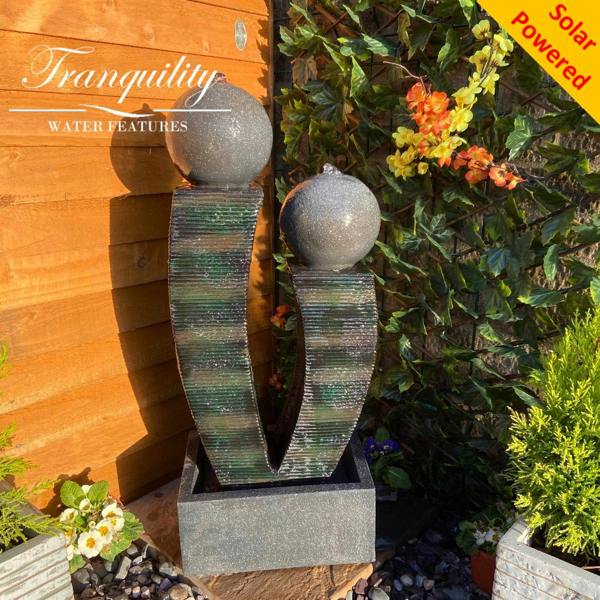 Tranquillity Water Features Compact Friendship Modern Solar Water Feature