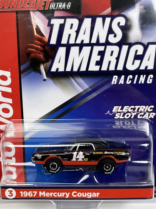 Auto World Slot Cars 1967 Mercury Cougar #14 Thunderjet Ultra G HO Slot Car SC357-3