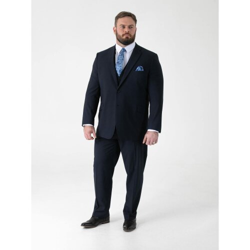 Duke Mens D555 Ted 4 Way Stretch Suit Jacket - Navy