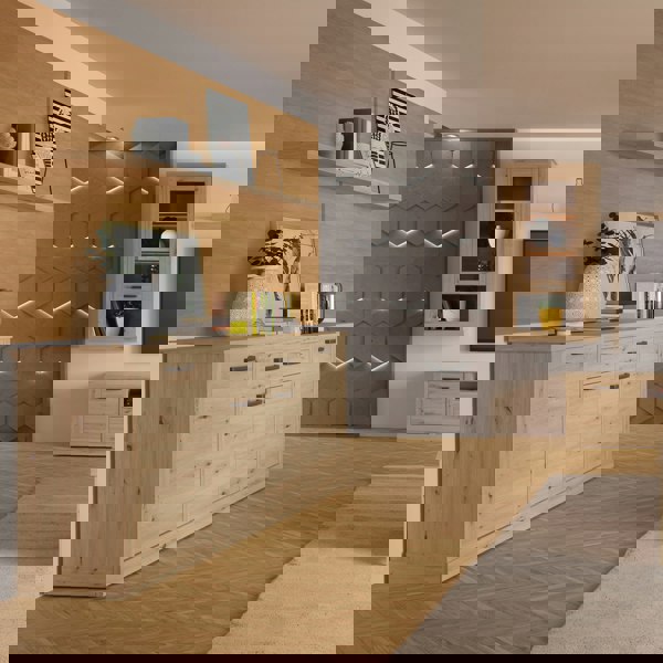 Furniture To Go Corona 4 Door 2 Drawer Sideboard in Artisan Oak