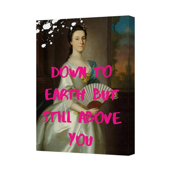 Benjamin Tate Design Canvas Print Down To Earth But Still Above You Modern Wall Art