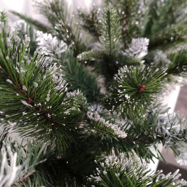 Samuel Alexander 1.8m Premier Christmas Artificial Fairmont Fir Snow Tipped Plain Green Garland