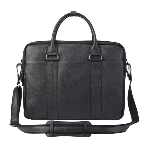 Infinity Leather Genuine Leather Laptop Business Briefcase Office Work Travel Bag - Sutton