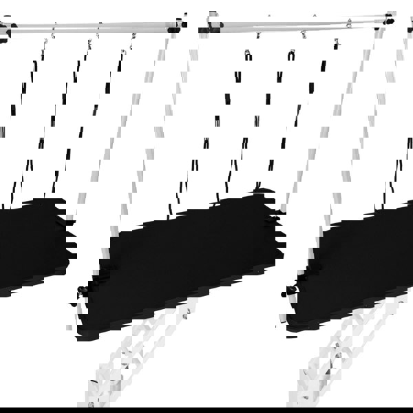 Monstershop White Hydraulic Grooming Table - Black Table Top