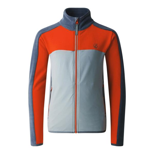 Dare 2B Childrens/Kids Emergent IV Stretch Midlayer - Stormy Weather/Seville Red - 
