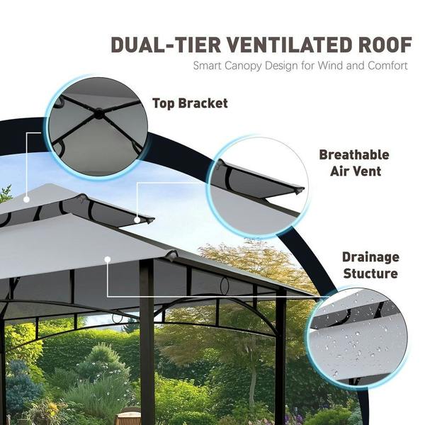 Groundlevel Premium Outdoor BBQ Gazebo