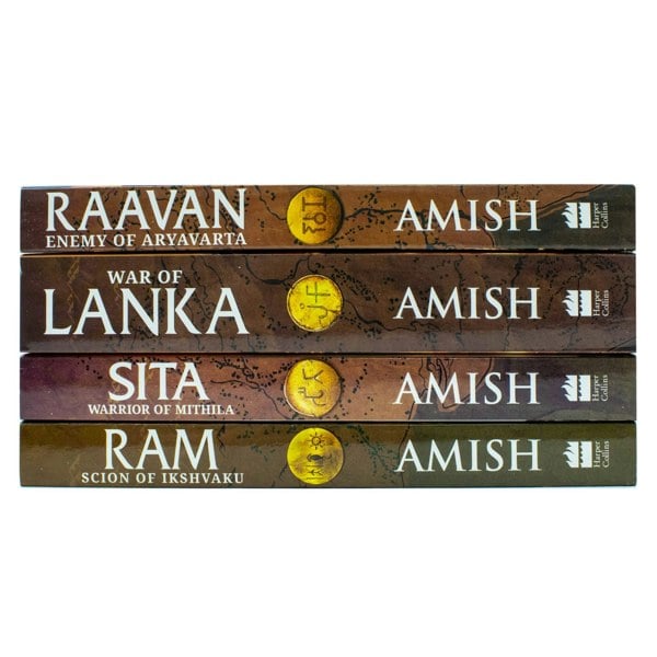 The Ram Chandra Series 4 Book Set by Amish Tripathi (Ram, Sita, Raavan, Warrior of Mithila)