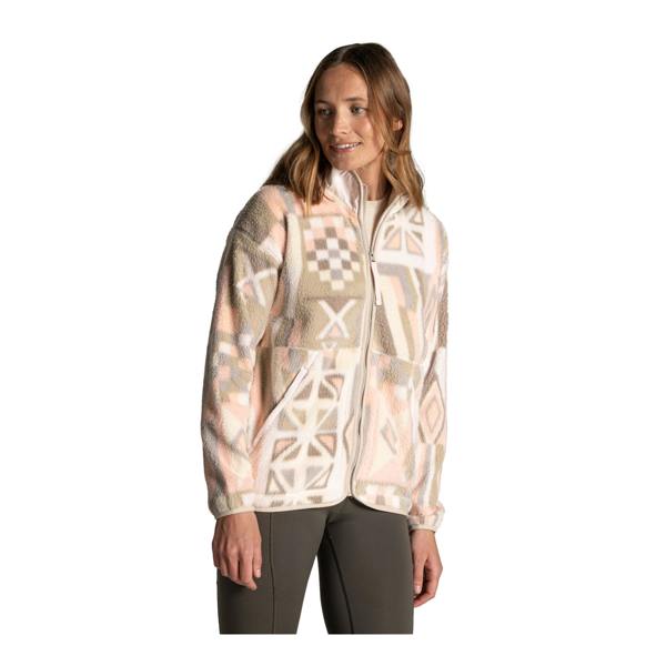 Craghoppers Womens/Ladies Dante Patterned Full Zip Fleece Jacket - Sugared Almond - 