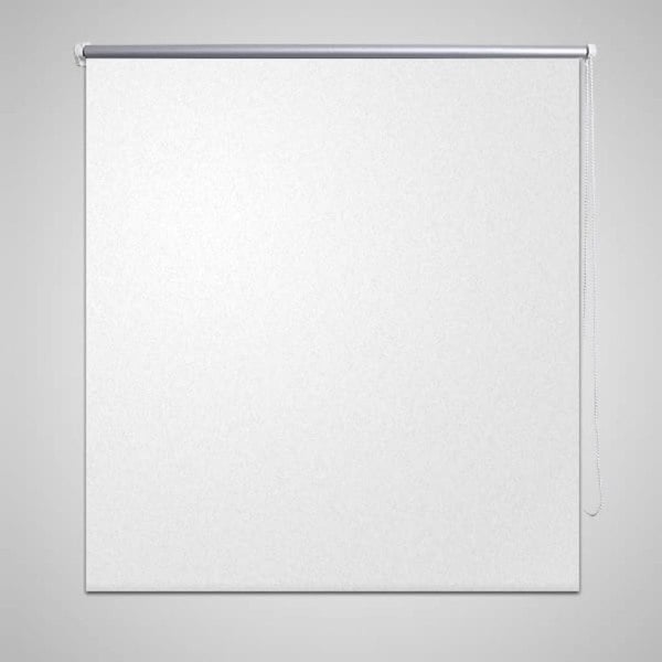 Berkfield Roller Blind Blackout 100 x 175 cm White