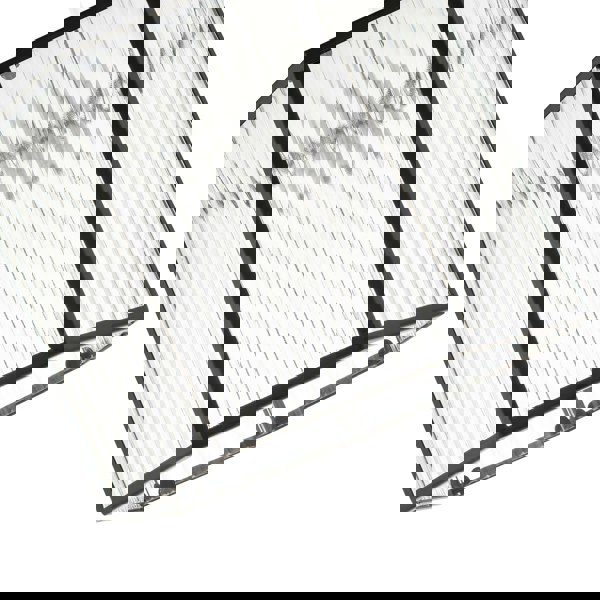 Vintage Industrial Lantern Pendant Shade in Black with Ribbed Glass Image 3