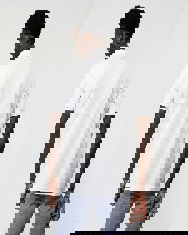 HUGO Dereso232 Mens Cotton-Piqué Slim-Fit Polo Shirt - White 100