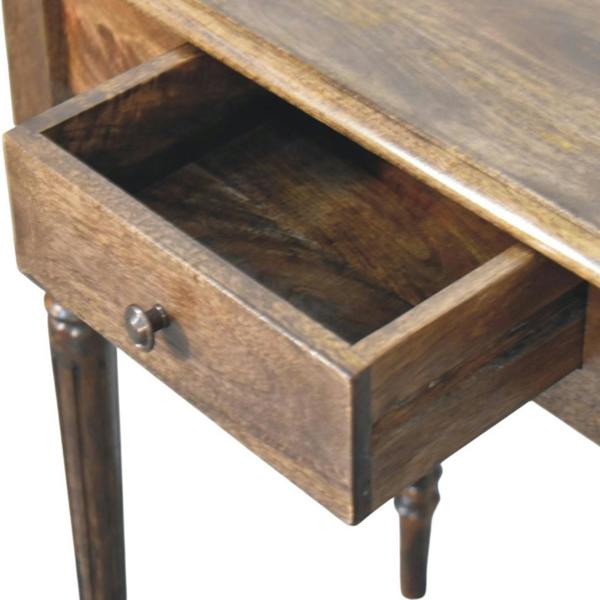 Artisan Furniture Solid Wood Heritage Turned-Leg Desk, Brown
