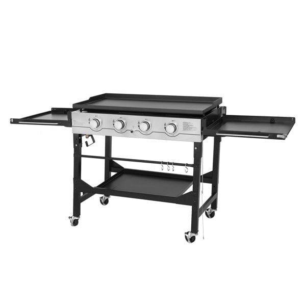 Callow 4 Burner Flat Top Gas Griddle - Outdoor Cooking Gridle with Quality Cover