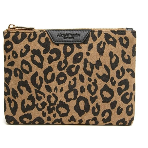 Alice Wheeler Animal Print Makeup Bag – Zebra or Leopard